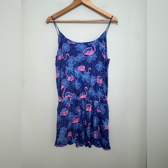 NWT Tipsy Elves Flirty Flamingos Romper - Picture 2 of 12